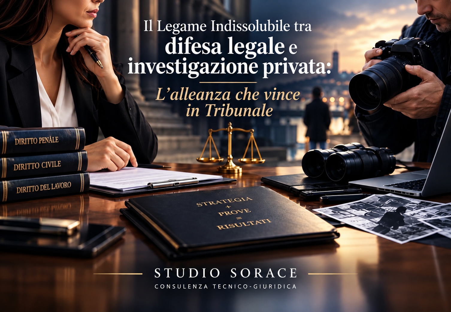 Investigazione privata e difesa legale in Tribunale
